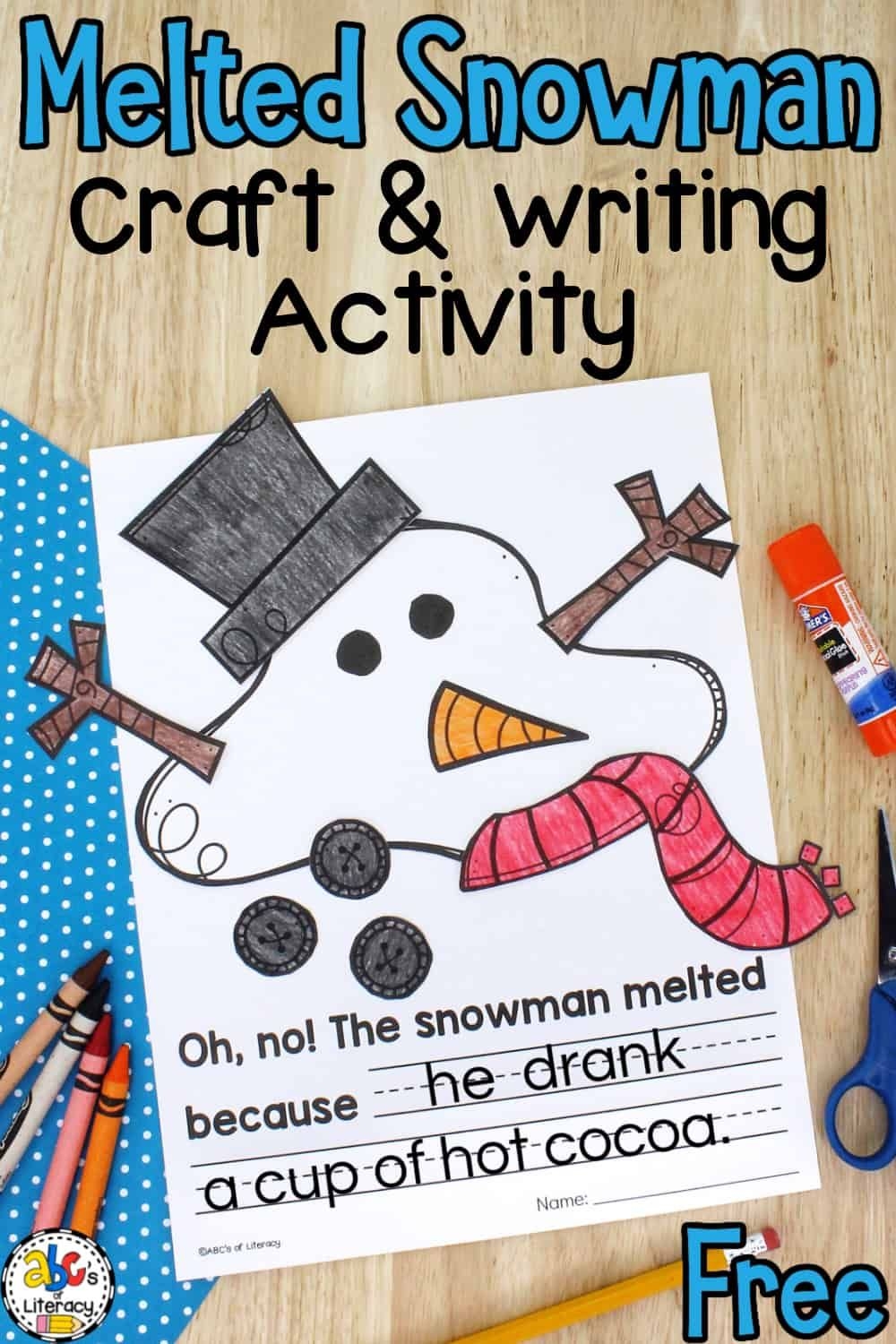 Melted Snowman Craft Writing Activity Artofit