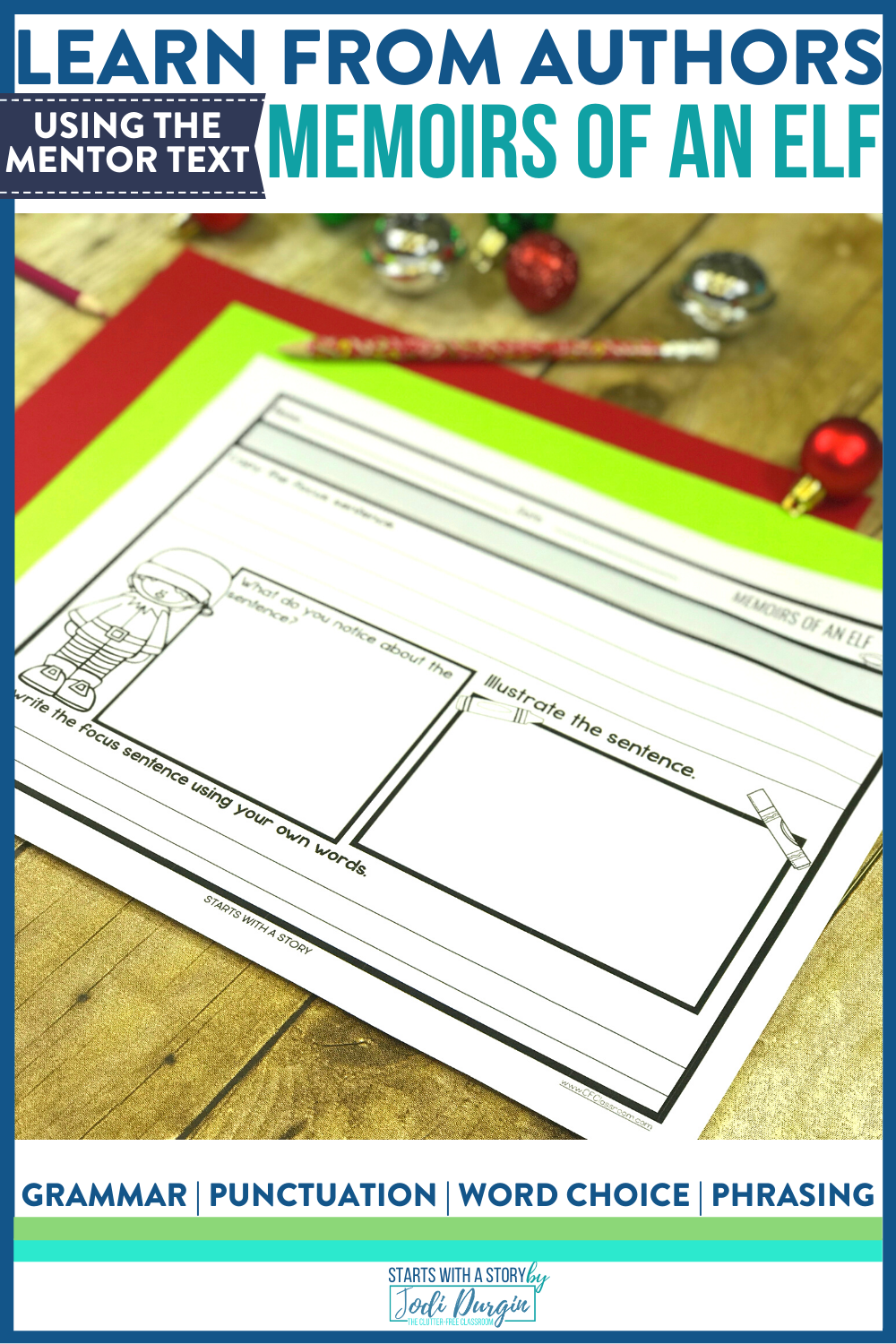 Memoirs Of An Elf Book Activities