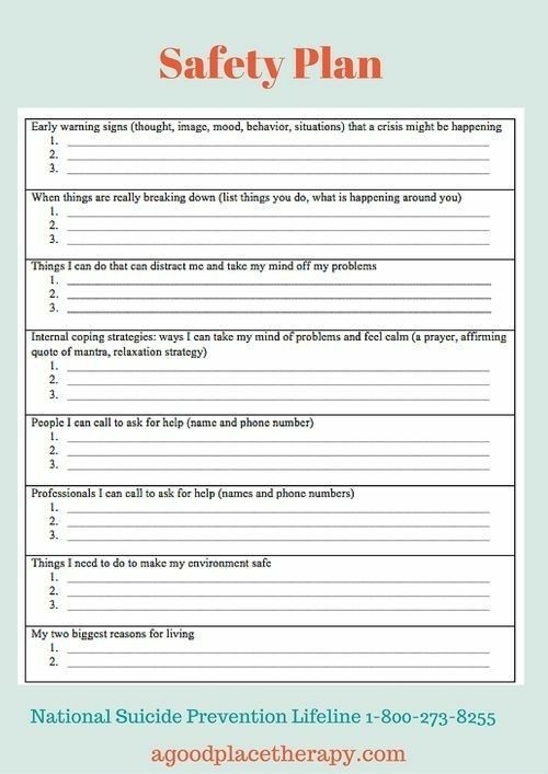 Mental Health Crisis Plan Template Pin On Mental Health Matters 