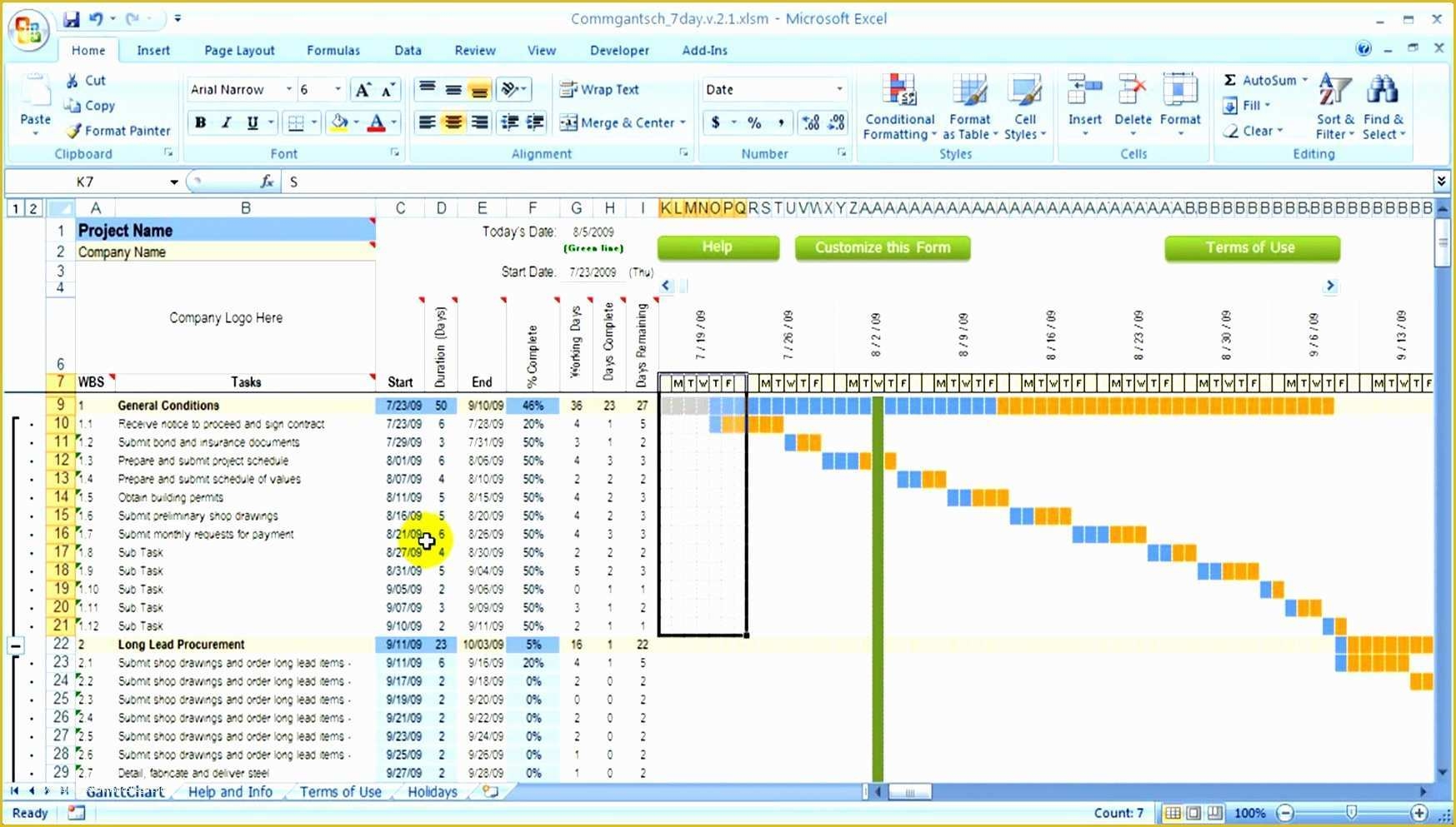 Microsoft Project Plan Template Free Download