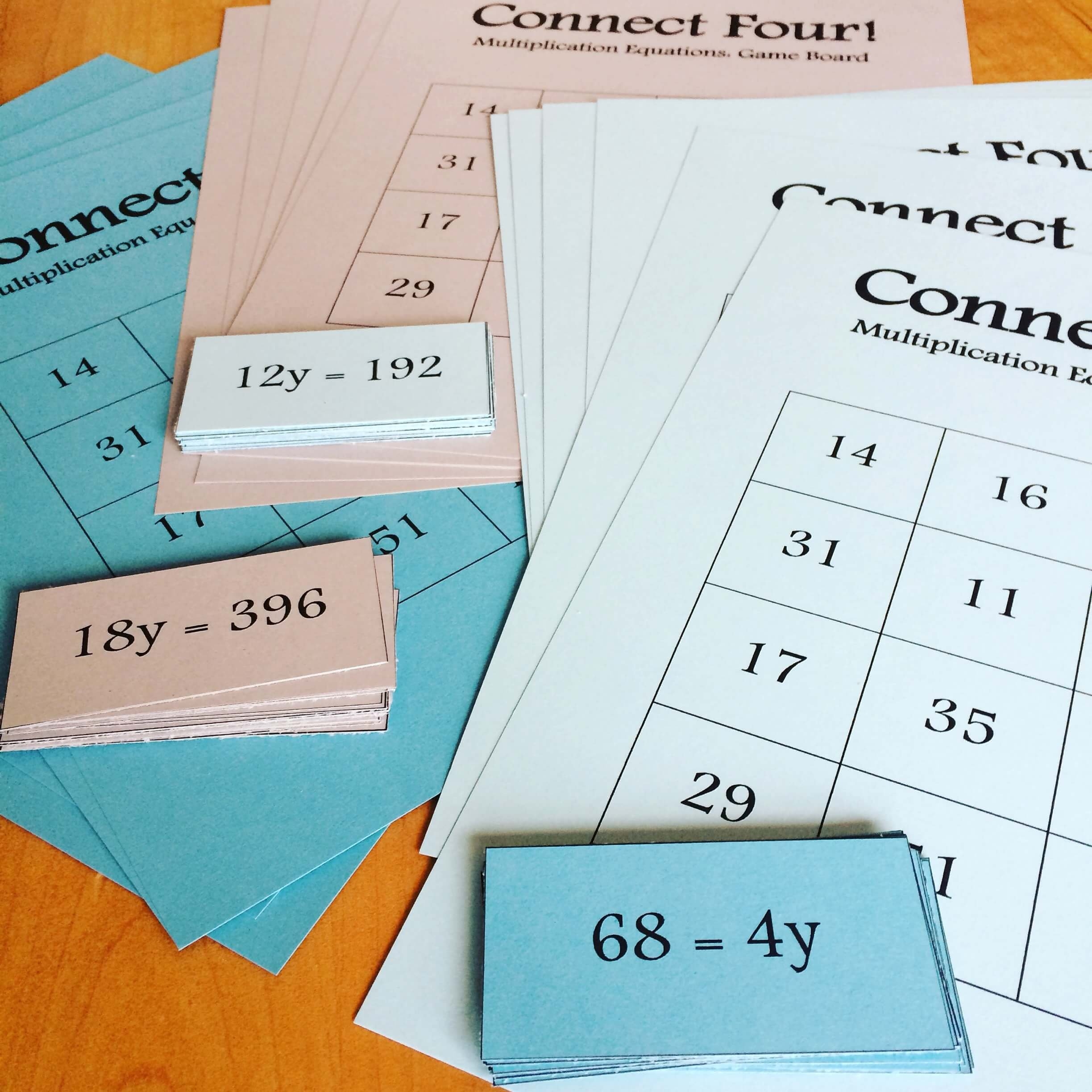 free math games for middle school printable