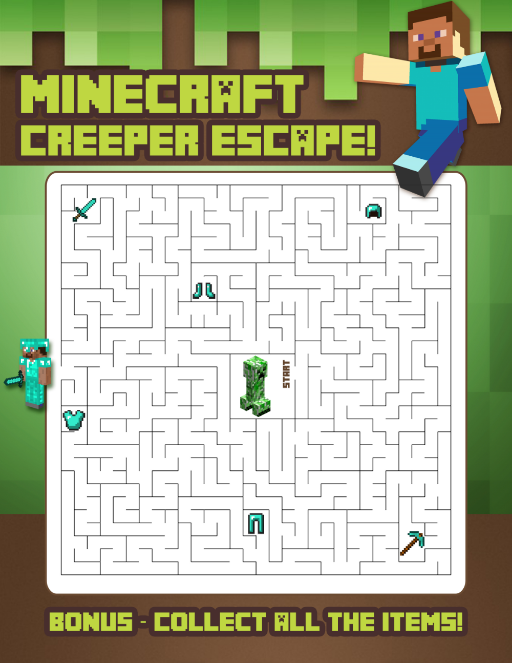 free minecraft printable games