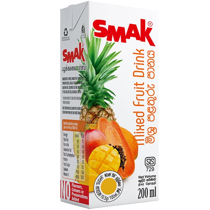 Mixed Fruit Drink Smak Fruit Drinks Nectars Bites And Confectionaries