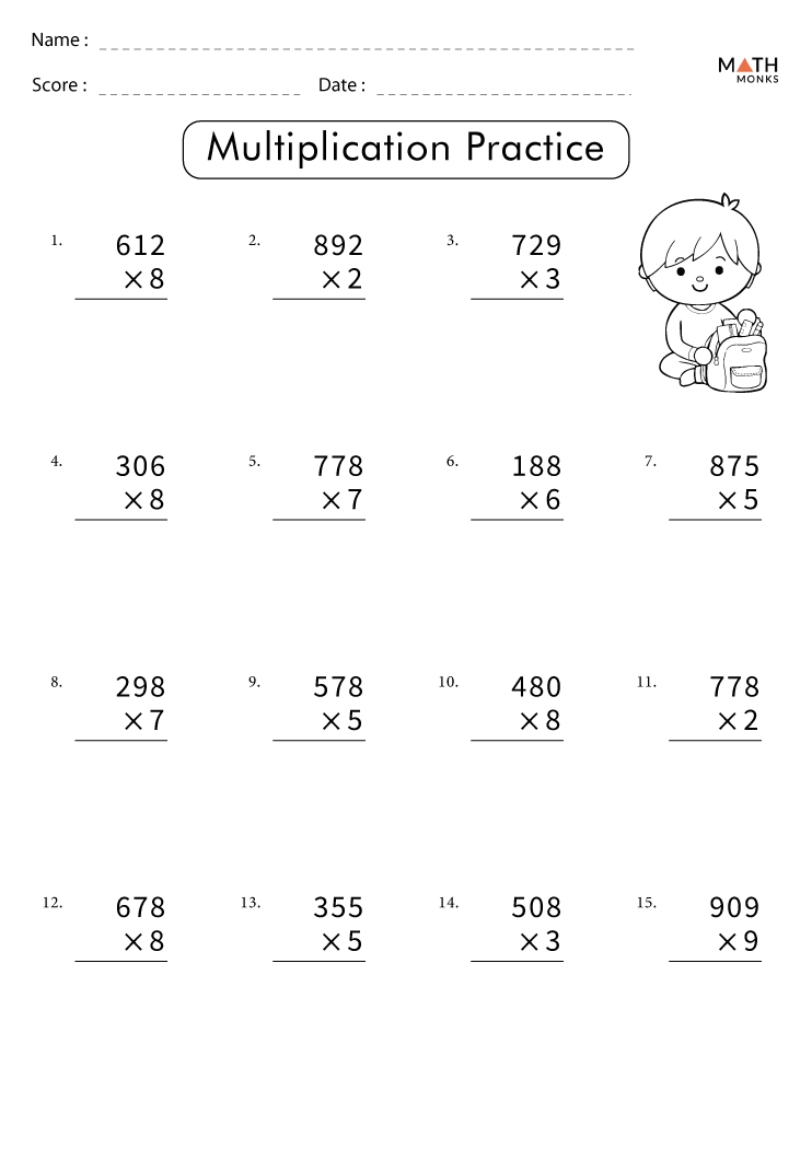math multiplication worksheets grade 4