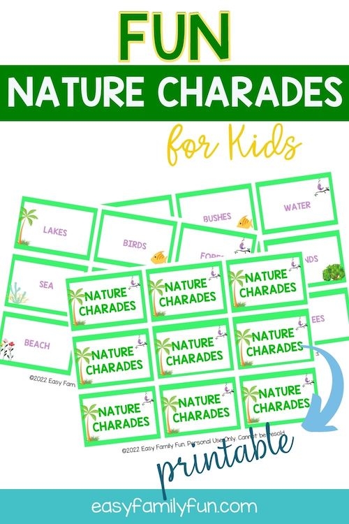 Nature Charades Printable Cards Find A Free Printable