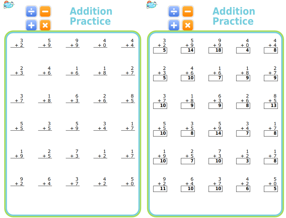 New Feature Math Worksheets With Answers The Trip Clip Blog 