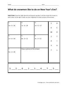 New Years Math Riddle Worksheet Freeology Worksheets Library