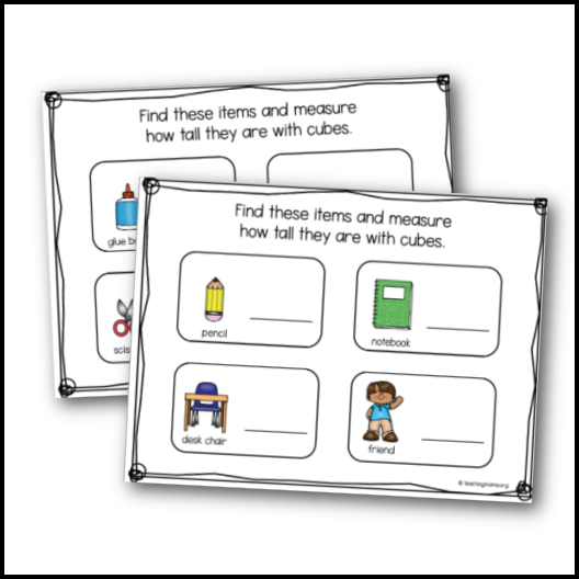 Nonstandard Measurement Printables Club