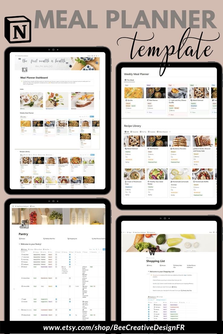 Notion Meal Plan Template