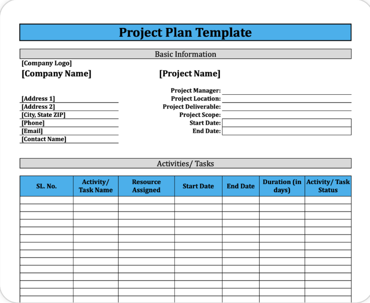 Outrageous Tips About Simple Project Plan Template Word Fixbook