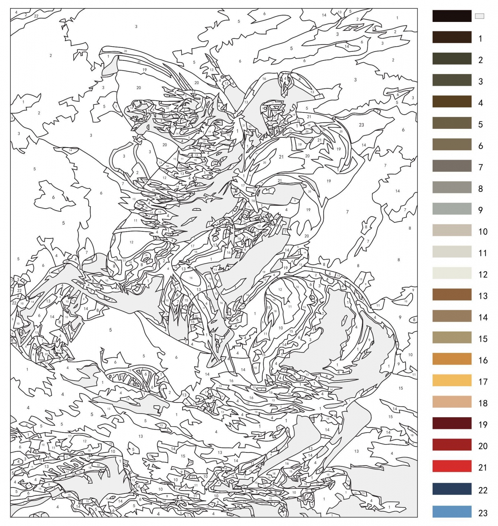 Paint By Number Free Printable FREE Printable HQ