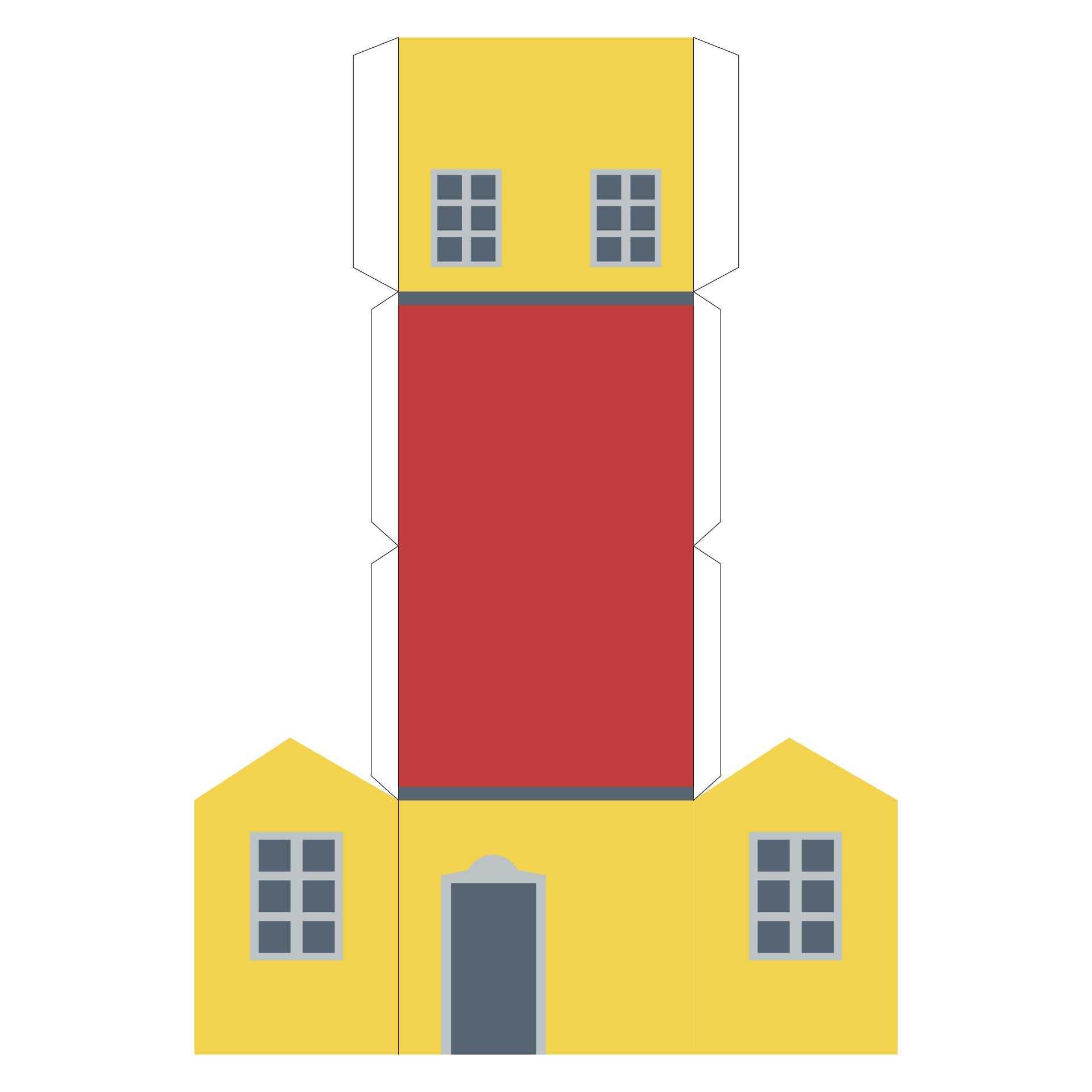 Paper Buildings 10 Free PDF Printables Printablee