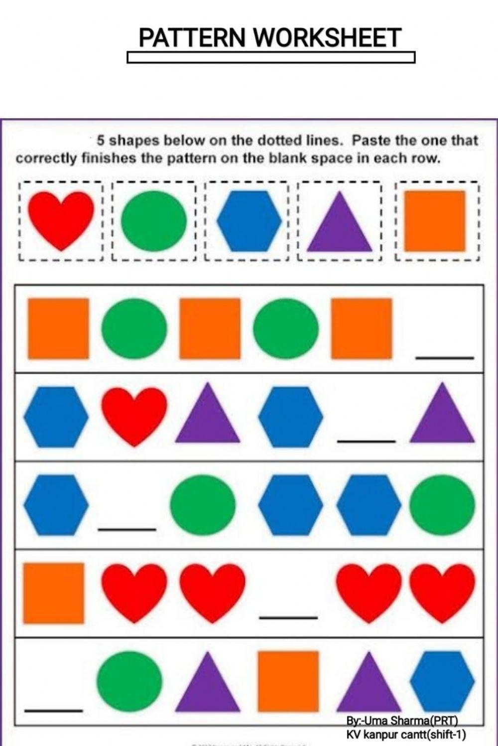 Pattern Worksheet For Grade 4 Live Worksheets Worksheets Library