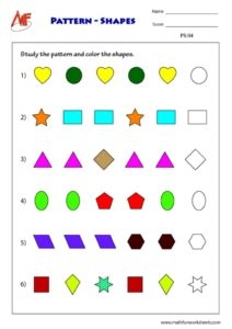 Pattern Worksheets Free Printables Math Fun Worksheets