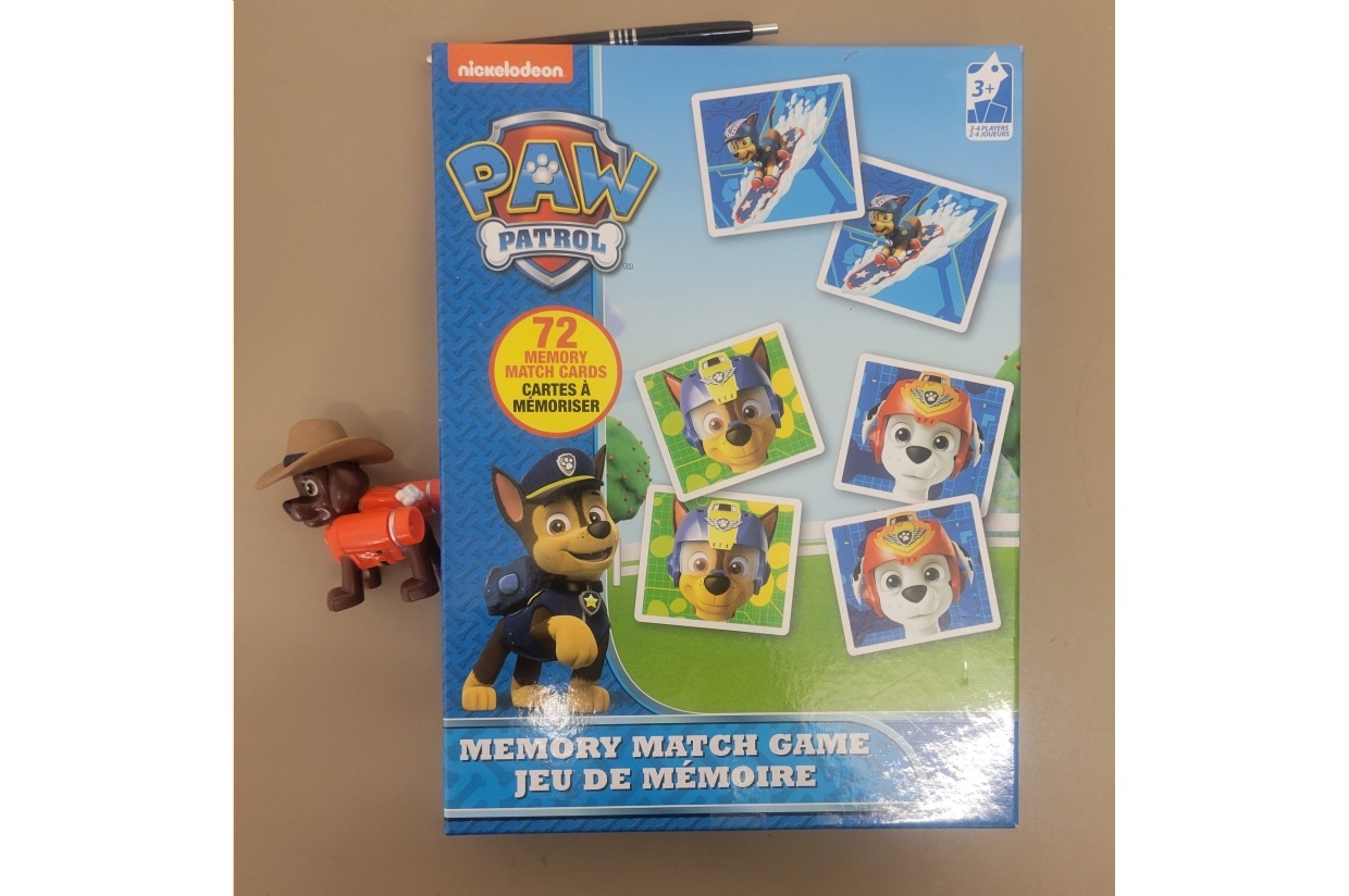 free paw patrol memory game printable