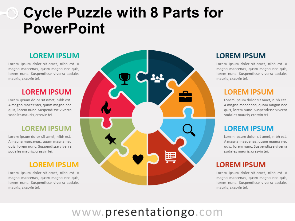 circle puzzle powerpoint template free
