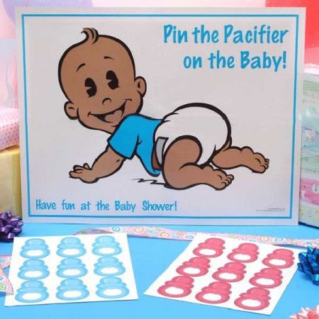free pin the pacifier on baby printable game