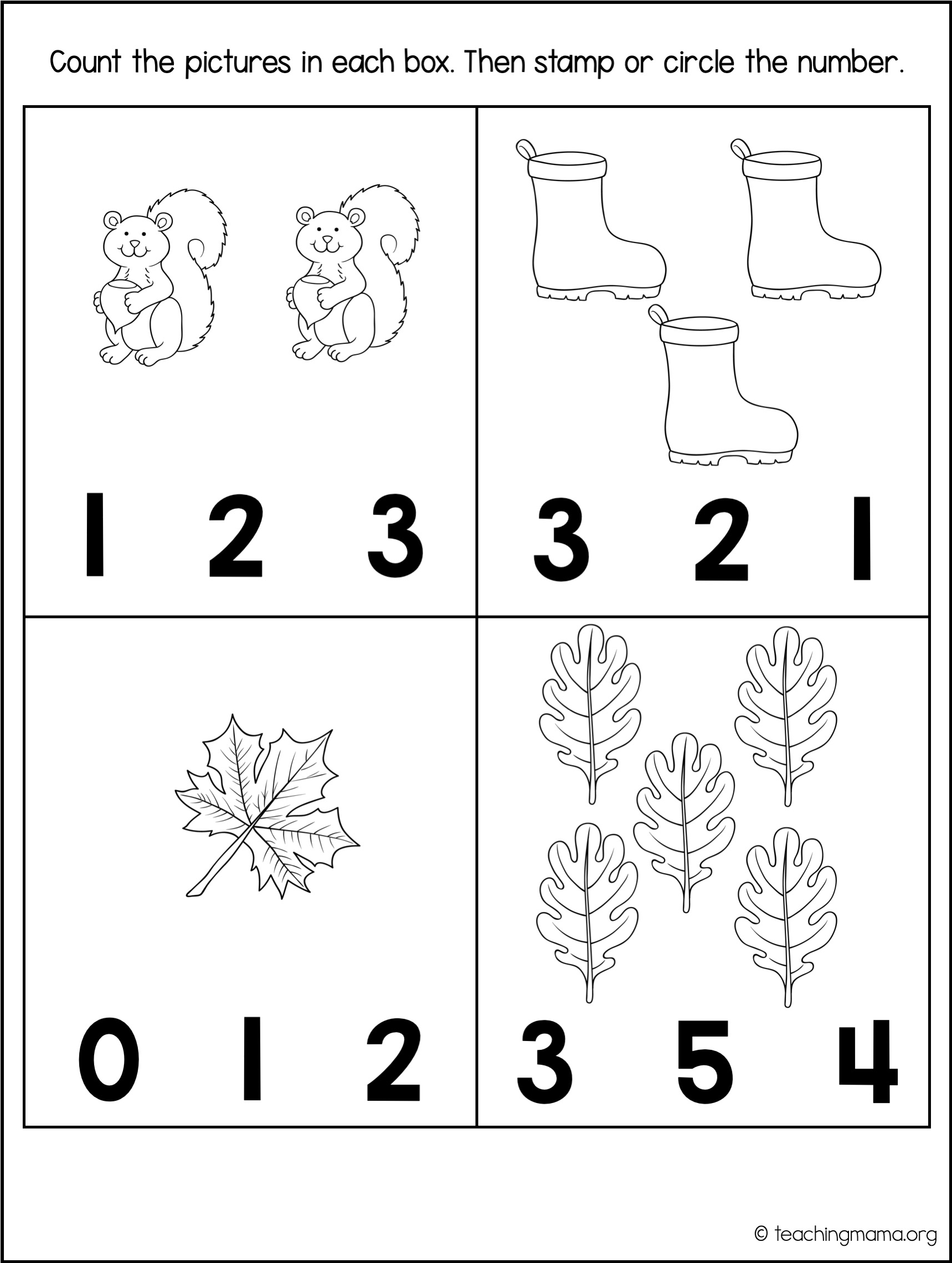 free prek printable games