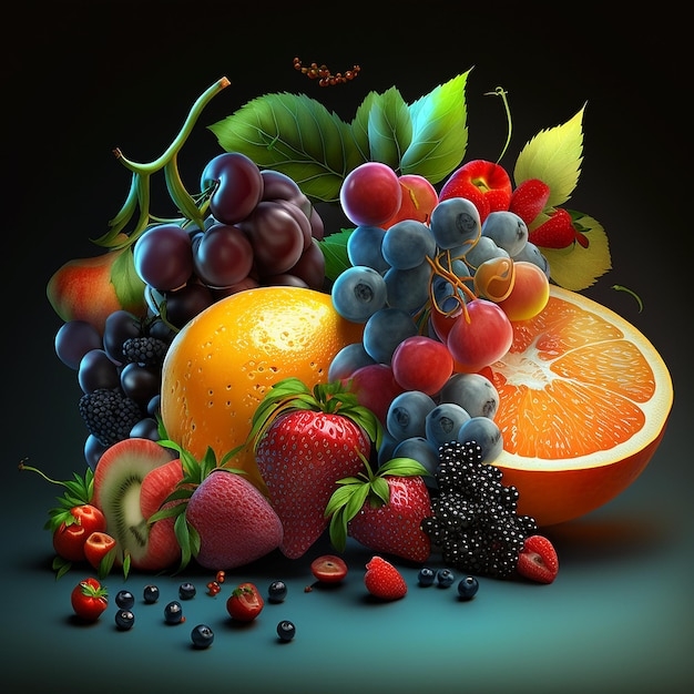 Premium Photo Beautiful Fruits Wallpaper