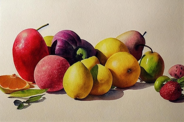 Premium Photo Fruits And Vegetables Color Art