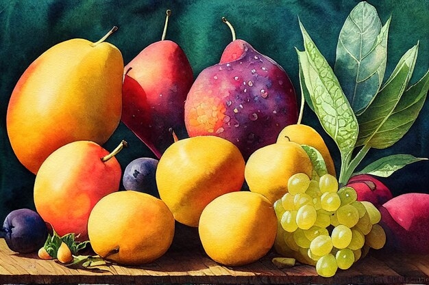 fruits and vegetables pictures to color