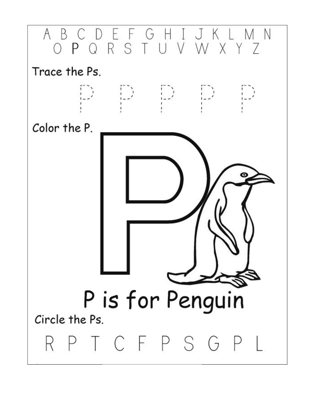 free printable preschool alphabet activities