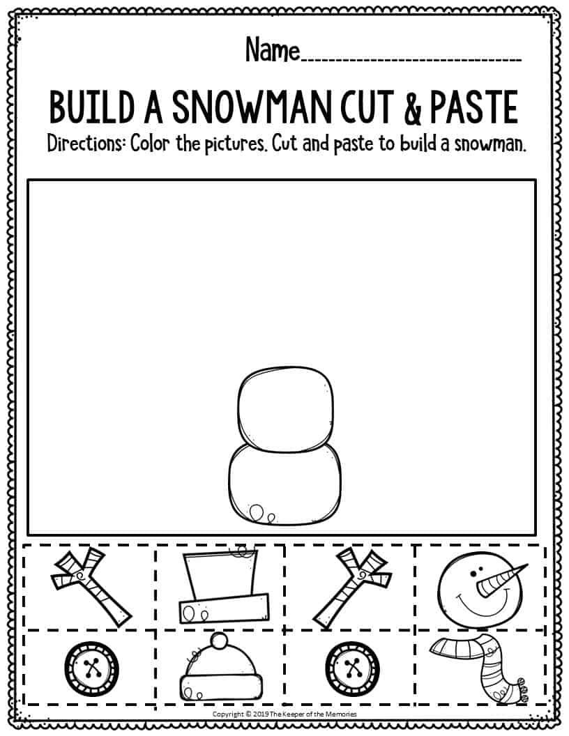 Preschool Christmas Activities Printables Printable Free Templates