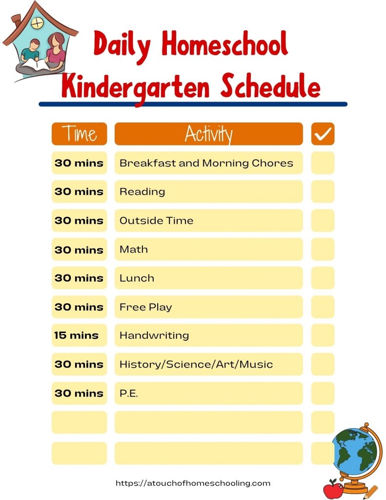 free printable picture schedule for preschool