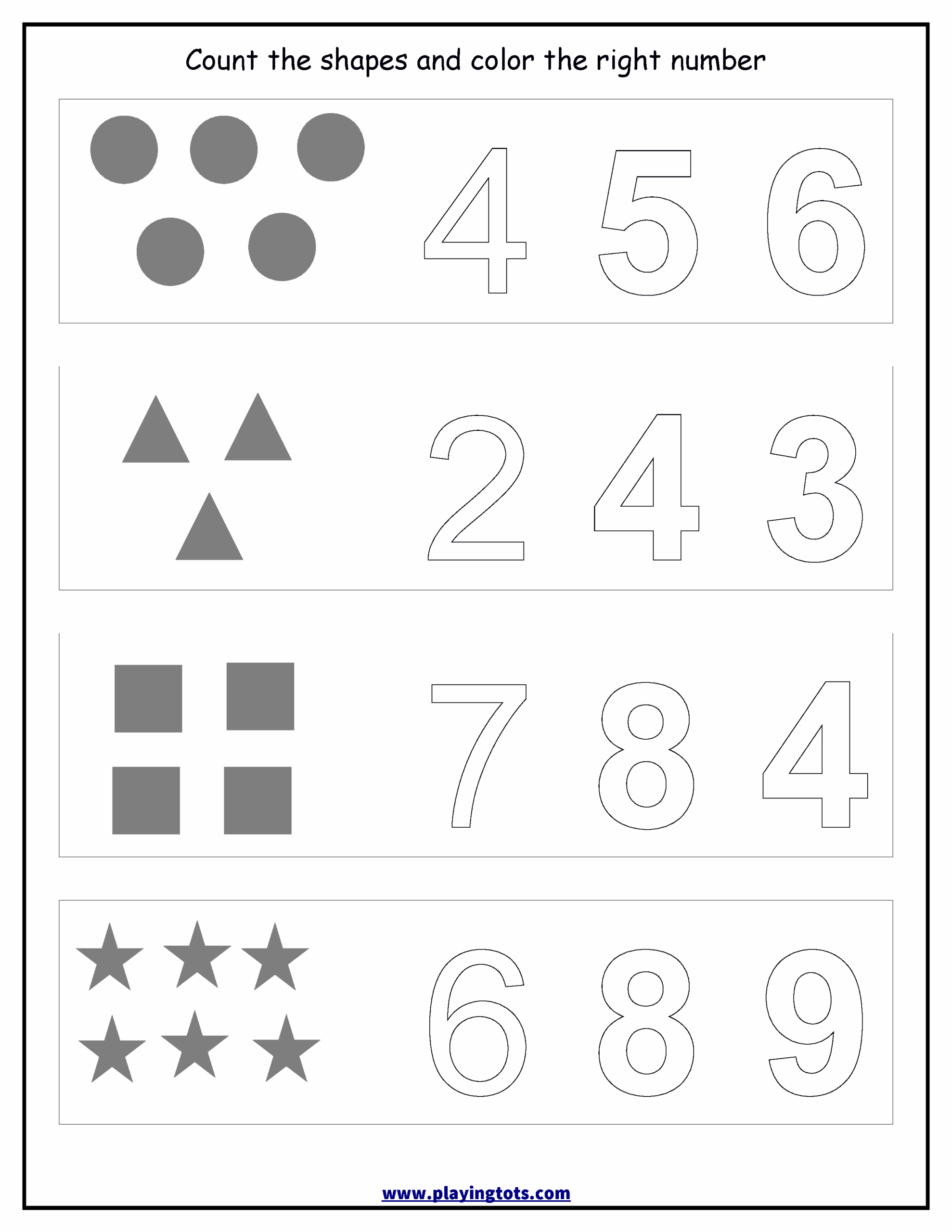 Preschool Math Worksheets Pdf Free Printable