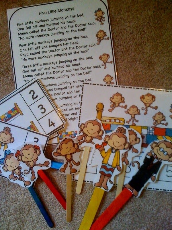 five little monkeys printable pictures