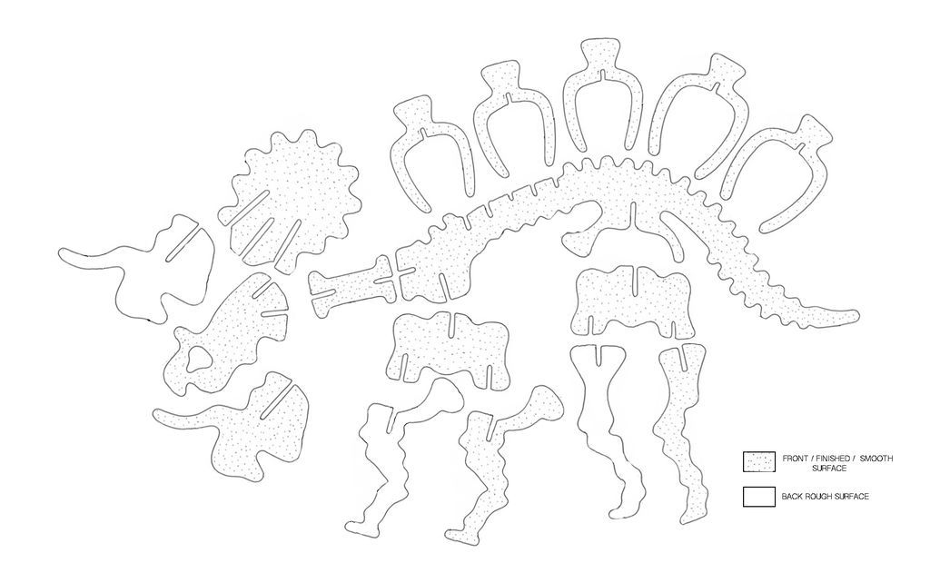 Printable 3d Dinosaur Puzzle Template Printable Templates