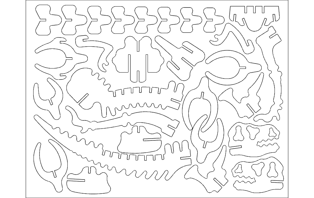 Printable 3d Dinosaur Puzzle Template Printable Templates