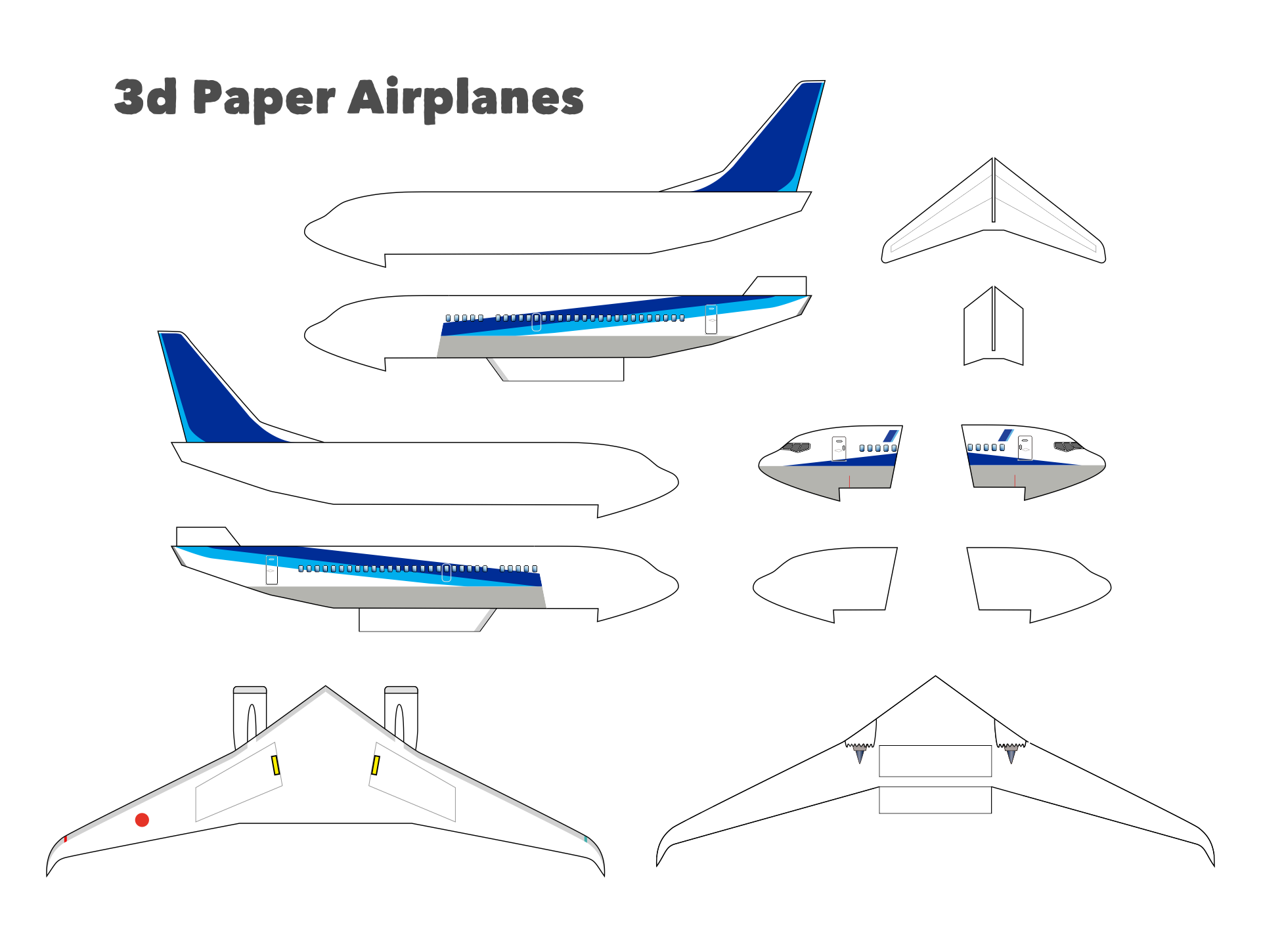 free printable airplane pictures