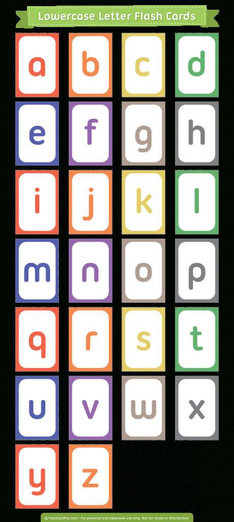 Printable Abc Flash Cards Preschoolers Printable Card Free