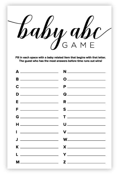 Printable Abc Games