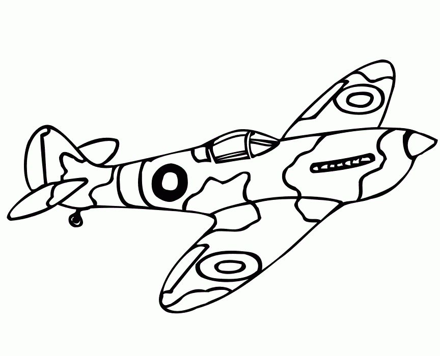 Printable Airplanes Coloring Home