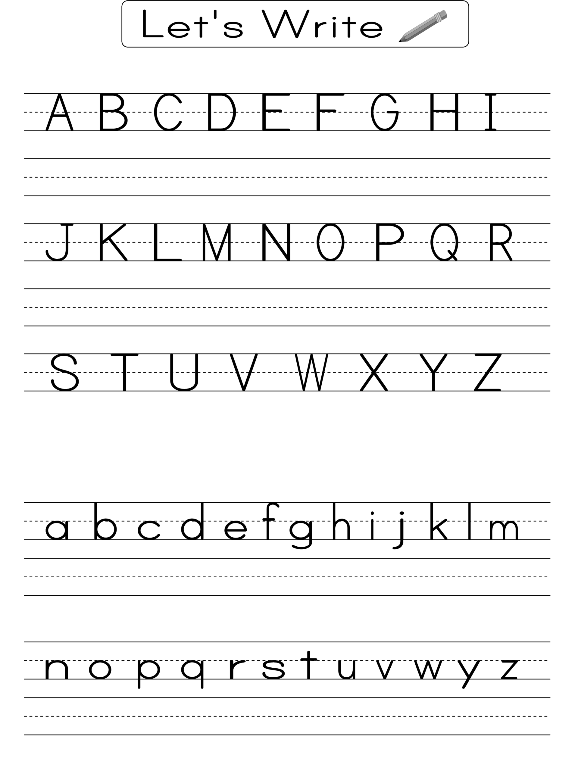 free printable alphabet activity sheets