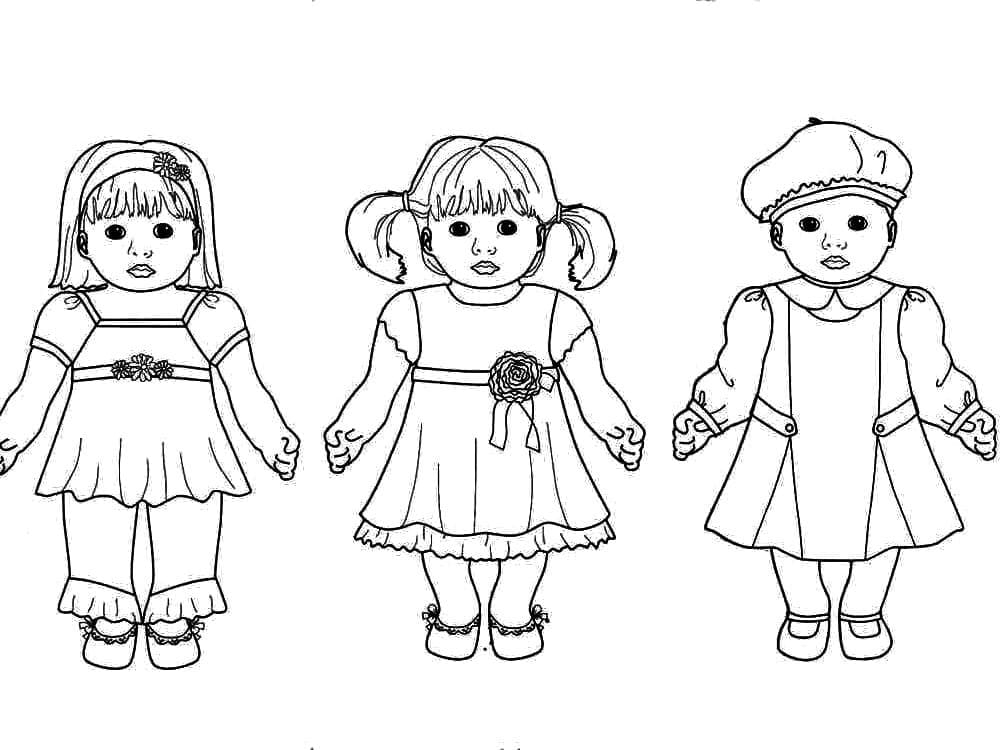 Printable American Girl Dolls Coloring Page Free Download And Print 