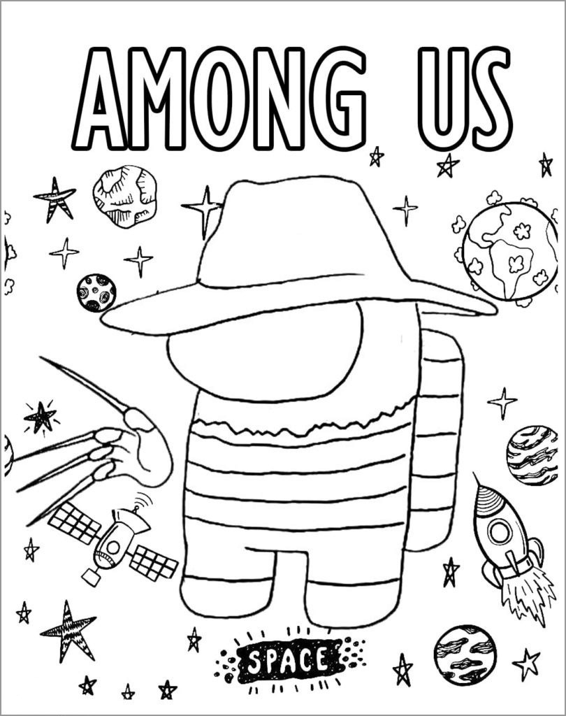 free printable among us game coloring pages