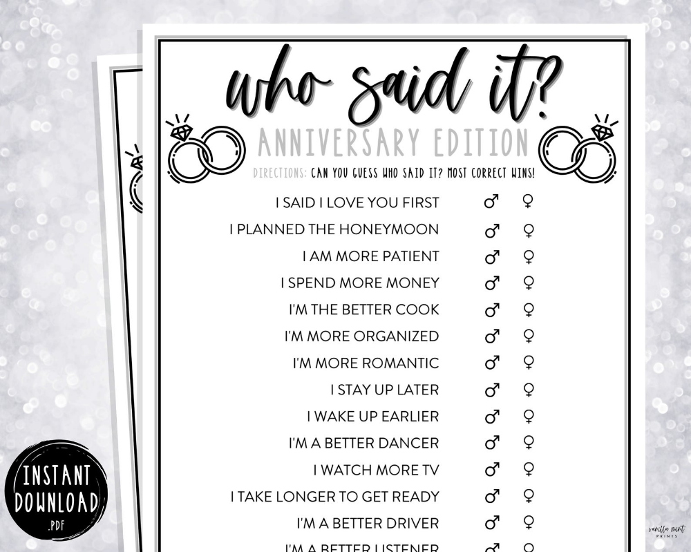 free printable anniversary game questions