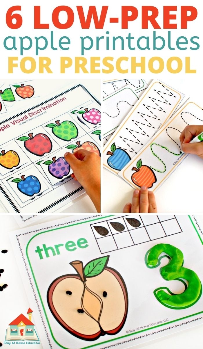 Printable Apple Activities For Preschoolers Stay At Home Educator 