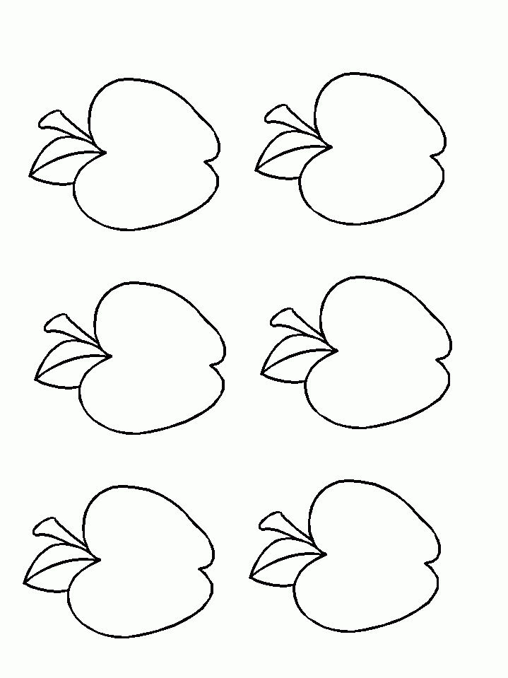 Printable Apples Coloring Home