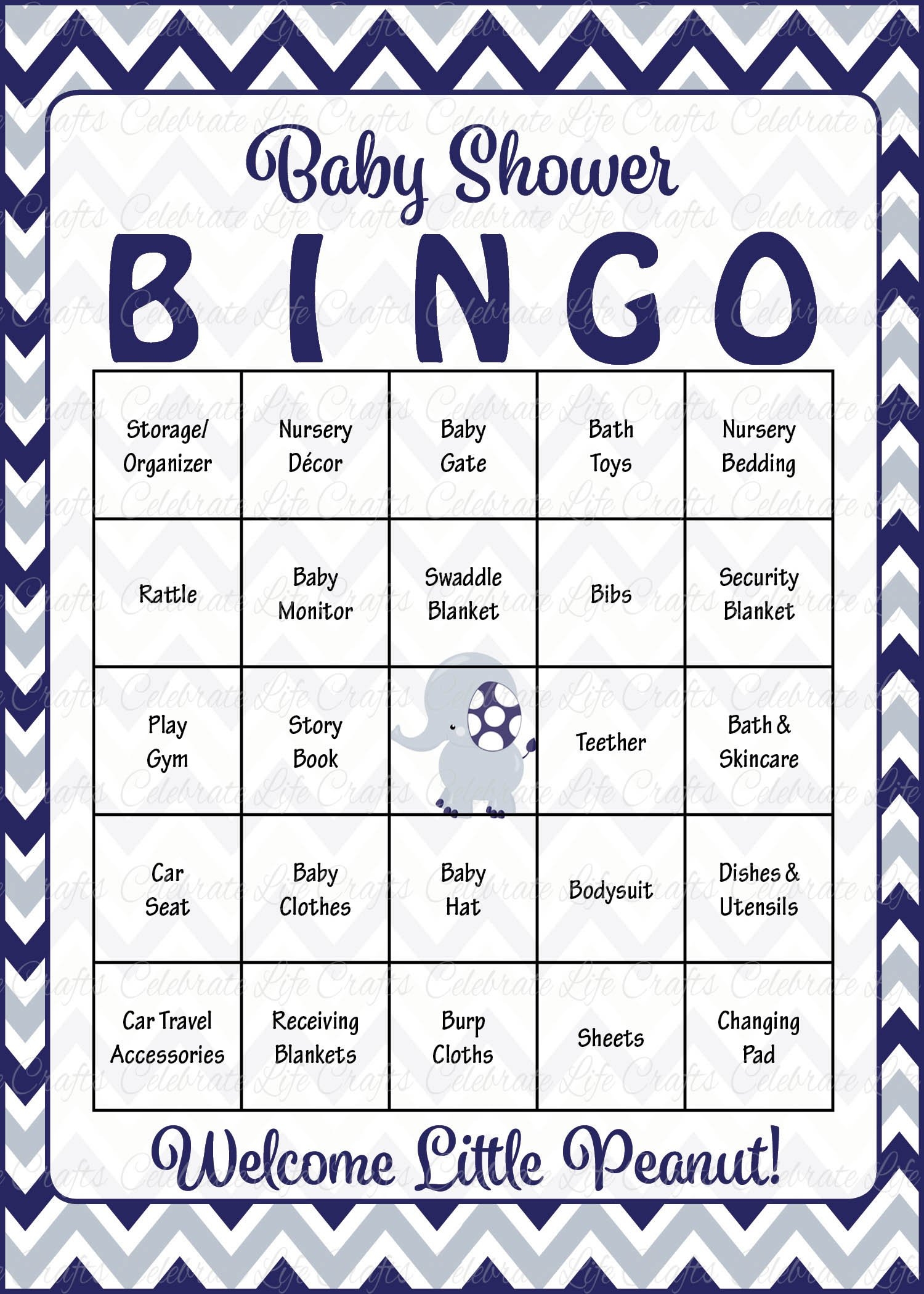 Printable Baby Bingo Cards