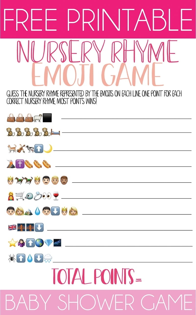 Printable Baby Emoji Game Printable Lab