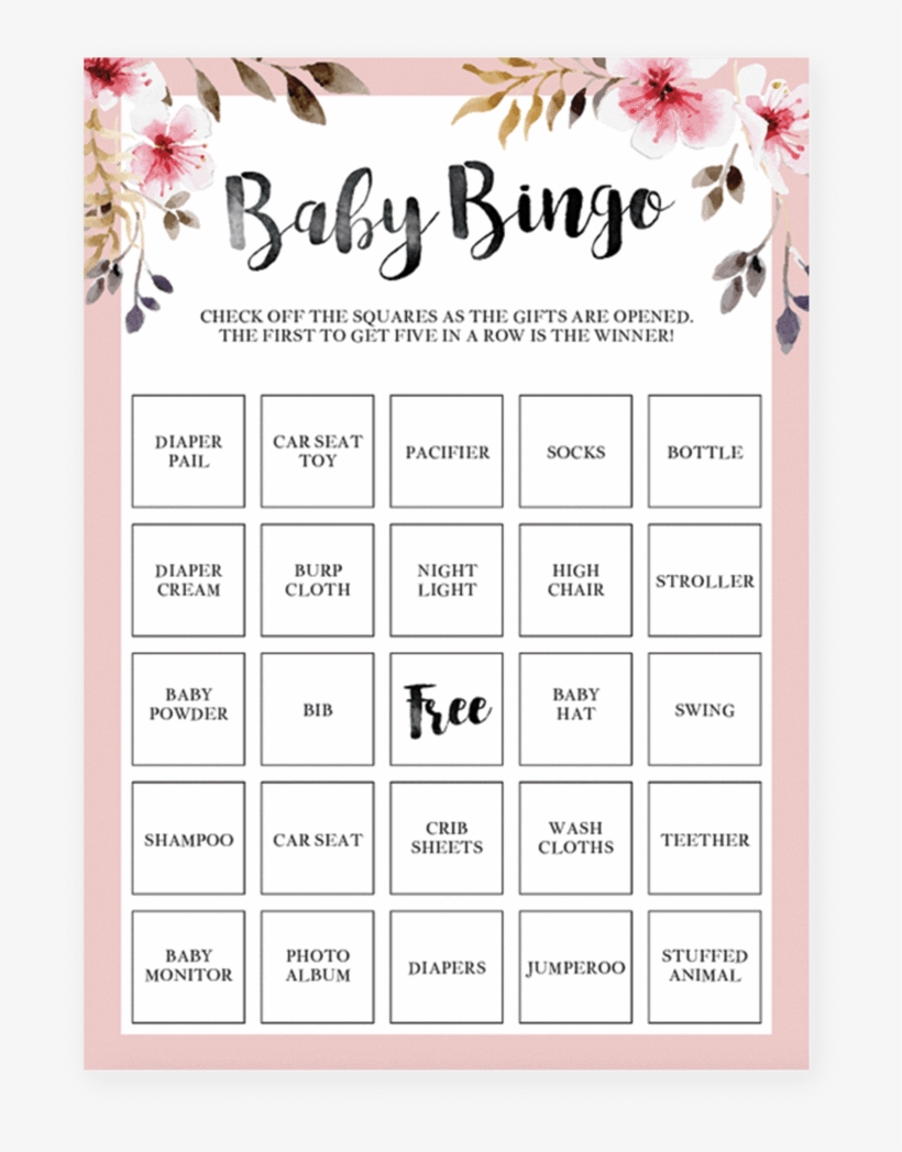 Printable Baby Shower Games Girl Image To U