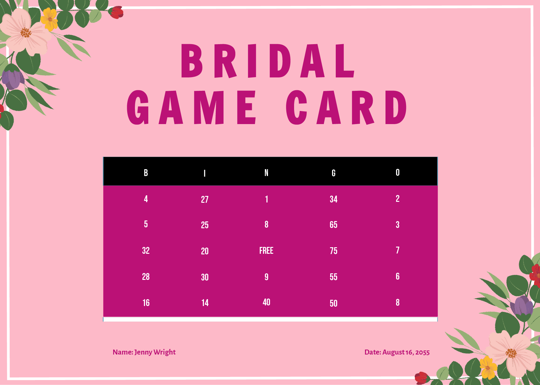 free printable basta game cards