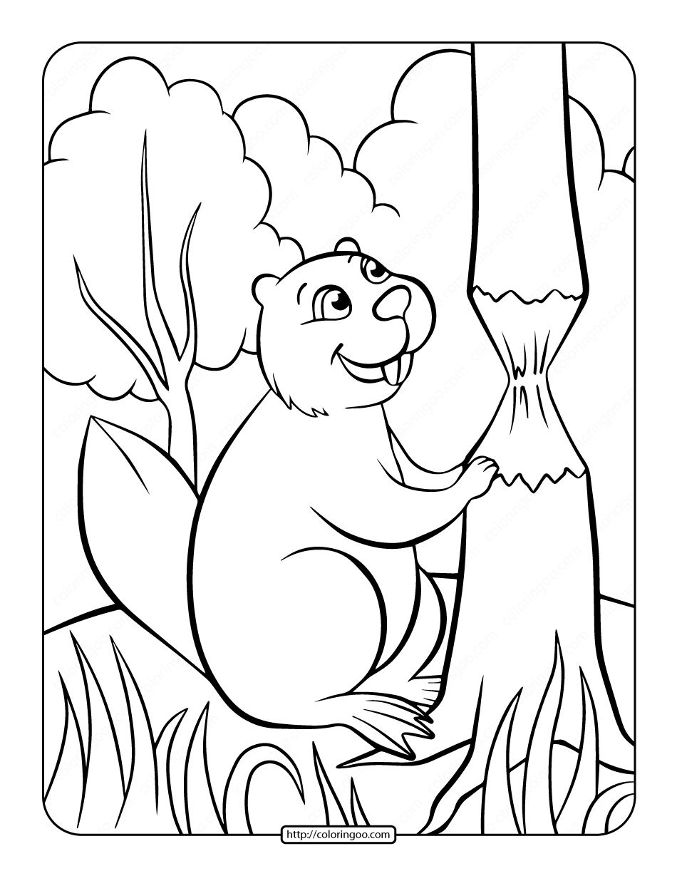 free printable beaver pictures