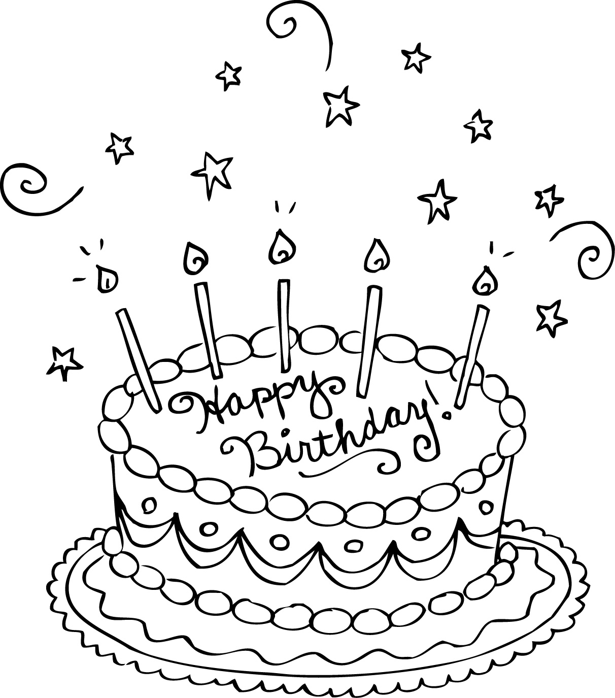 birthday cake pictures free printable
