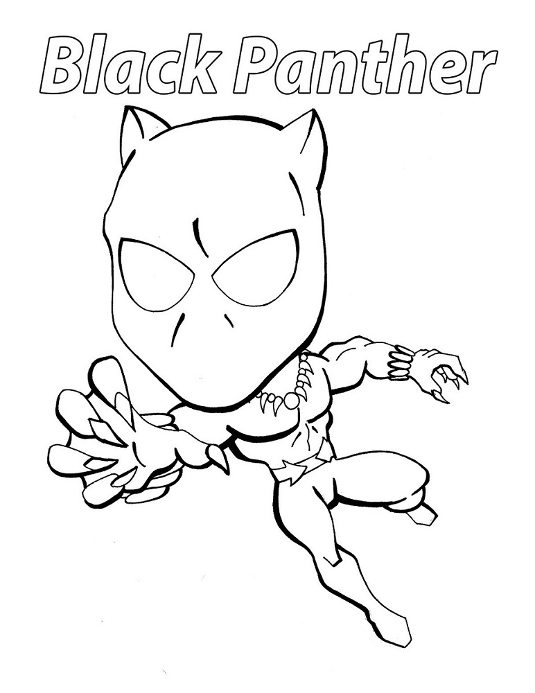 Printable Black Panther Coloring Pages Free Printable Templates