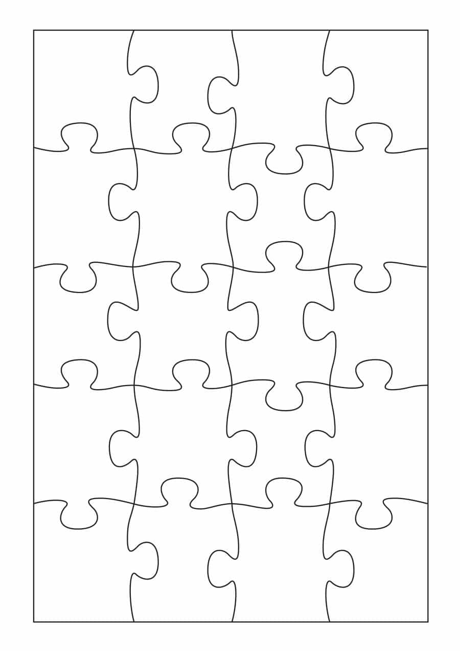 Printable Blank Puzzle Pieces Template Printable Crossword Puzzles